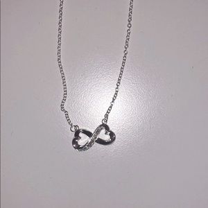 Heart Infiniti silver necklace